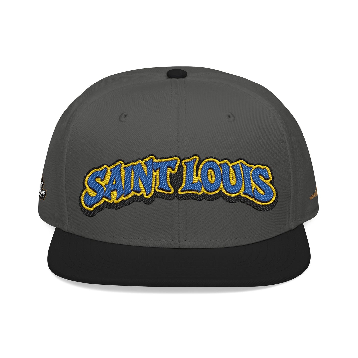 St. Louis Embroidered Snapback Hat — Retro Script Logo Cap