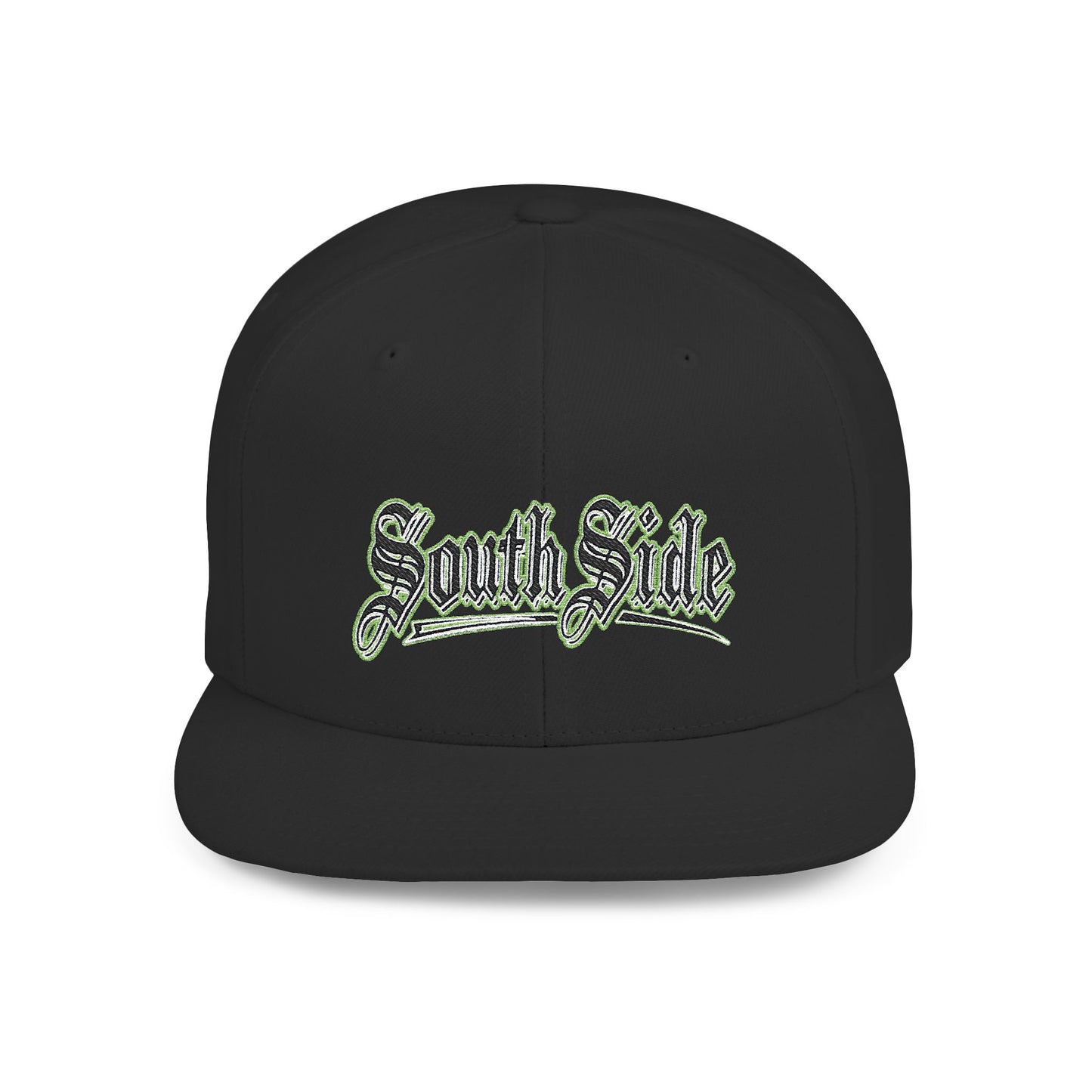 South Side Flat Bill Snapback Green outline