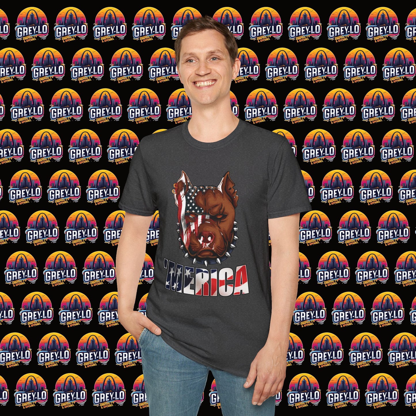 'Merica Bully Graphic T-shirt