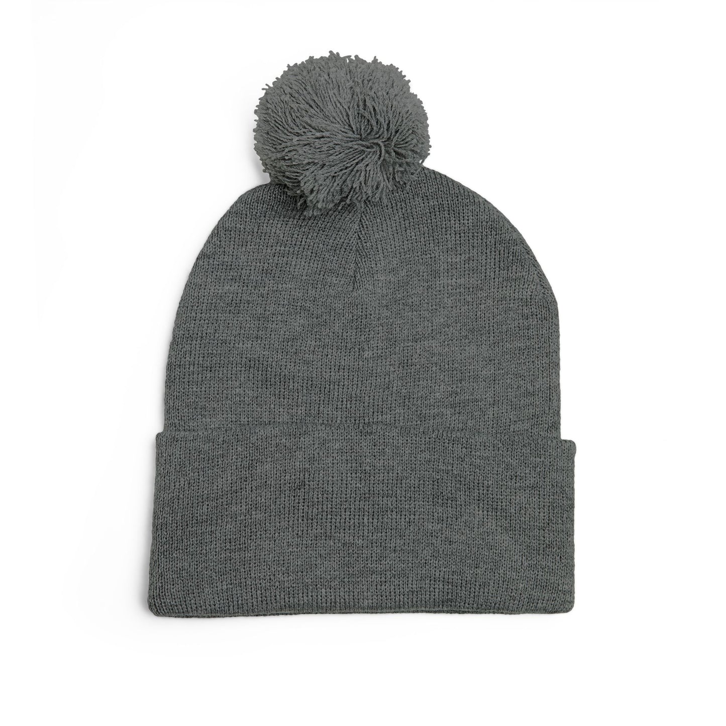 St. Louis Pom Pom Knit Cap — Embroidered Cuffed Beanie