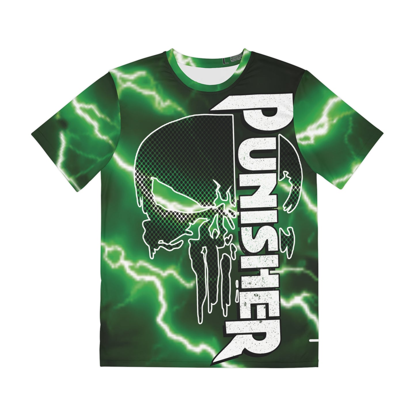 Men's Tee - Punisher Style Graphic All Over Print T-Shirt