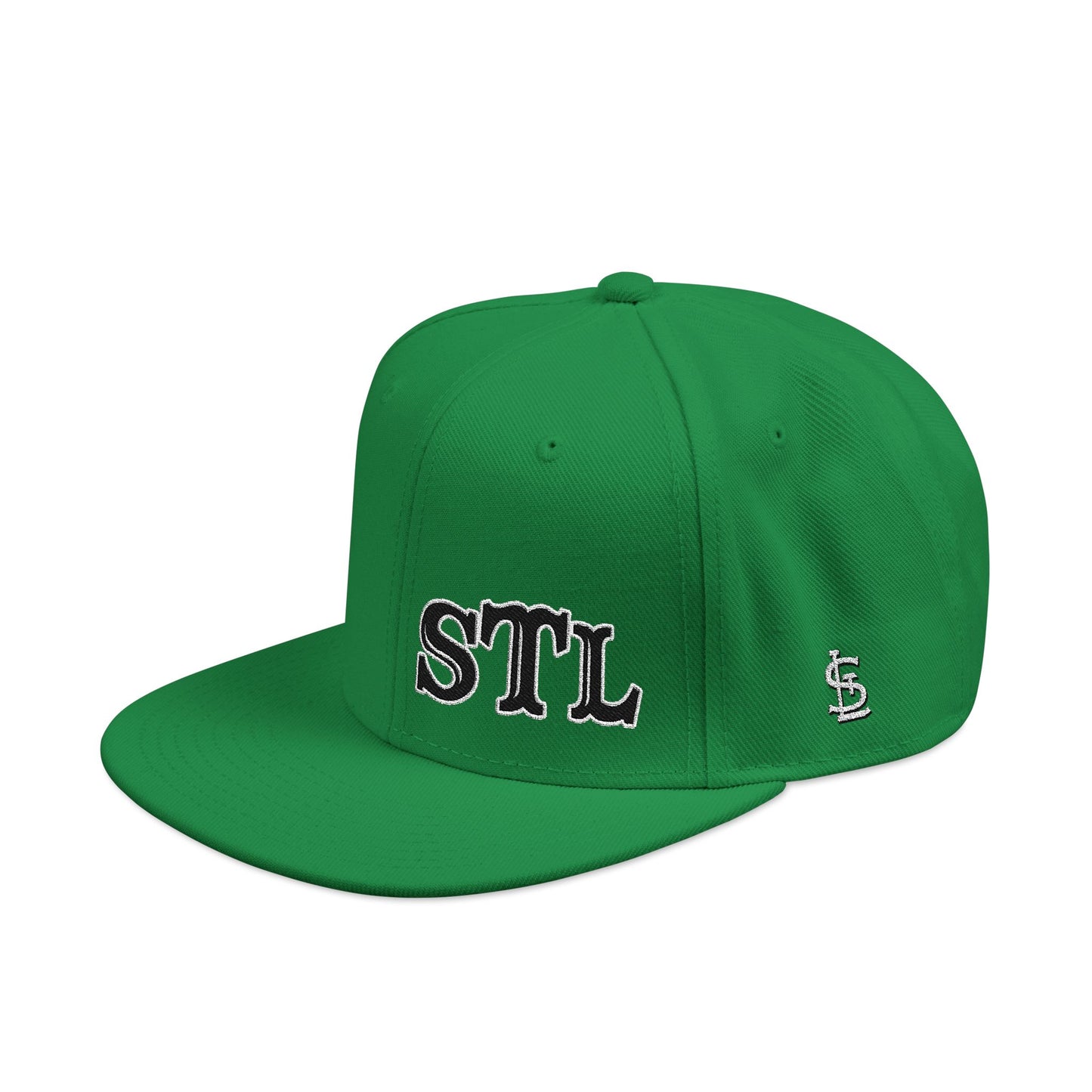 STL Embroidered Snapback Hat- Black & White Lettering