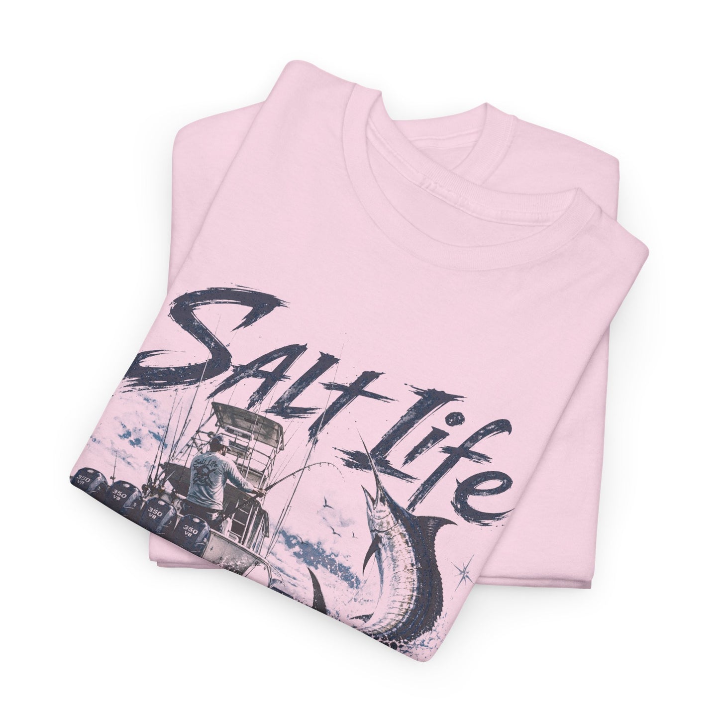 Salt Life Fishing Boat Graphic Tee – Coastal Ocean Lover T‑Shirt