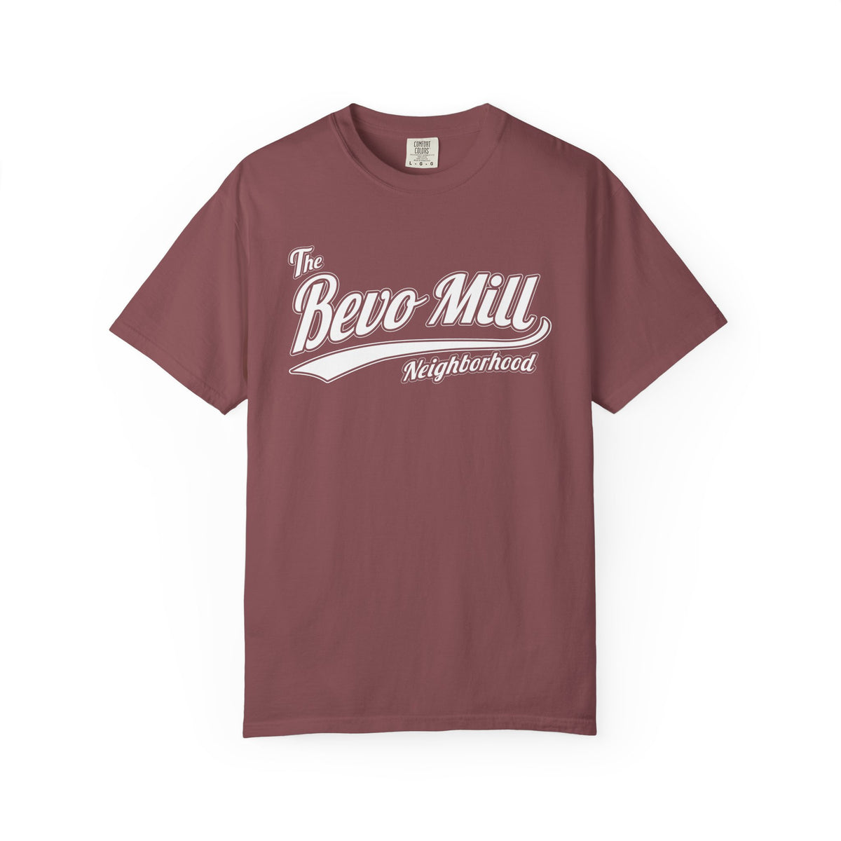 Bevo Mill Neighborhood T-Shirt — Vintage Script Local Pride Tee