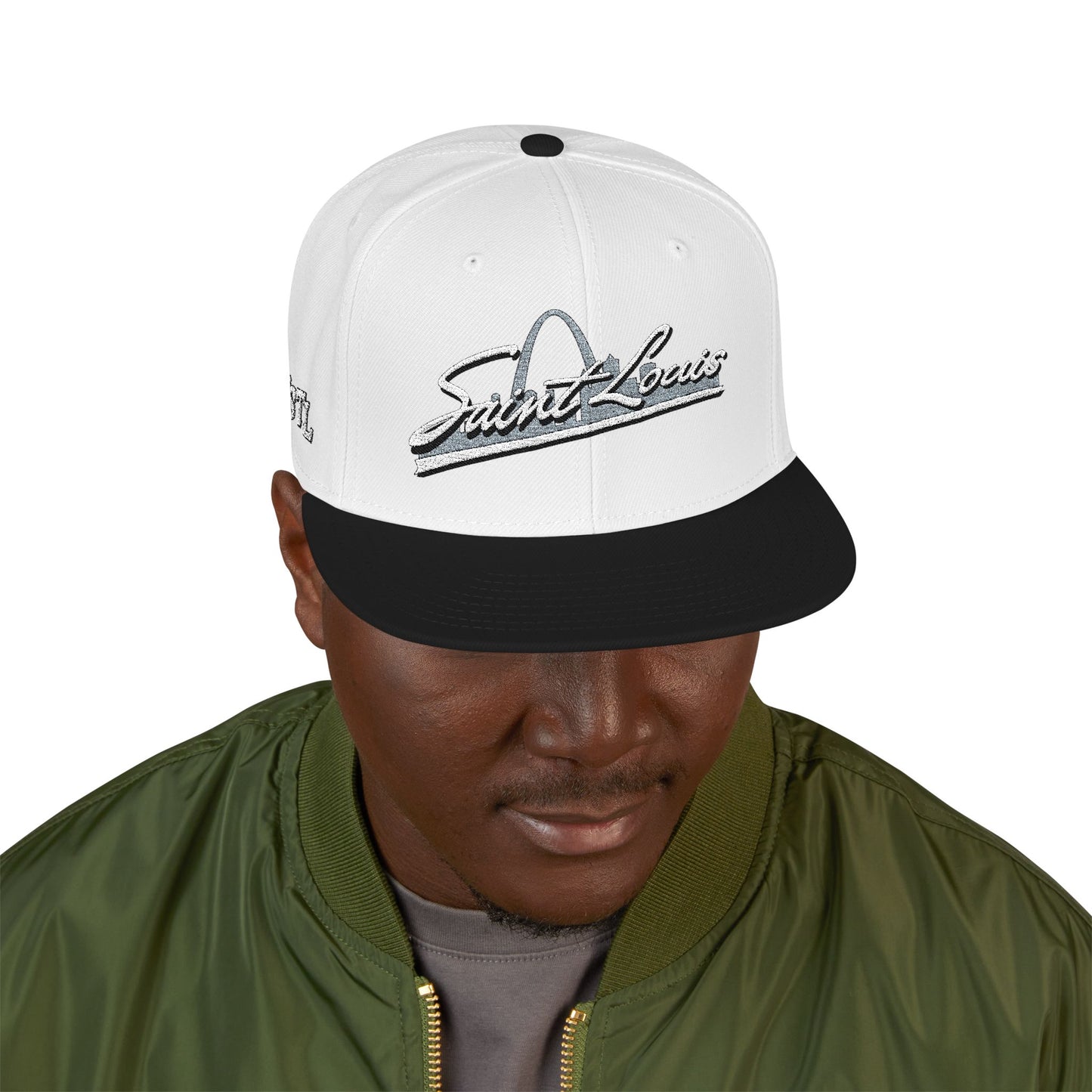 Snapback (Embroidery)-Saint Louis Logo Printify