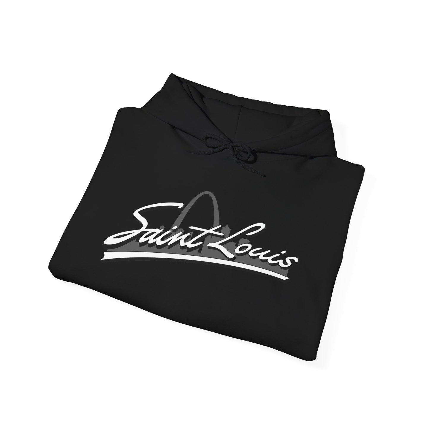 Saint Louis Graphic Hooded Sweatshirt Printify