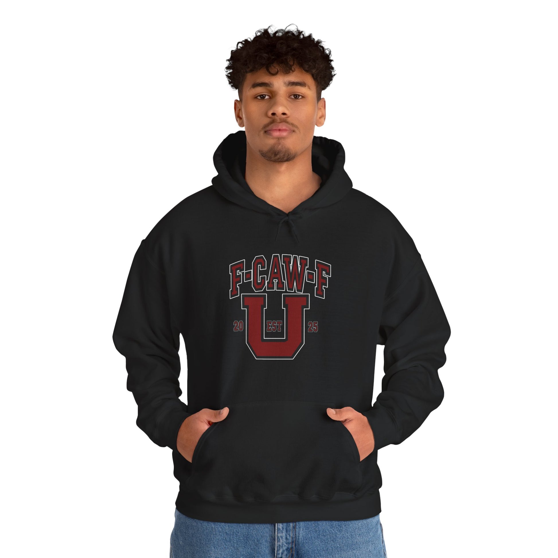 Unisex Heavy Blend™ Hooded Sweatshirt F-CAW-F U Front ChestDesign Printify