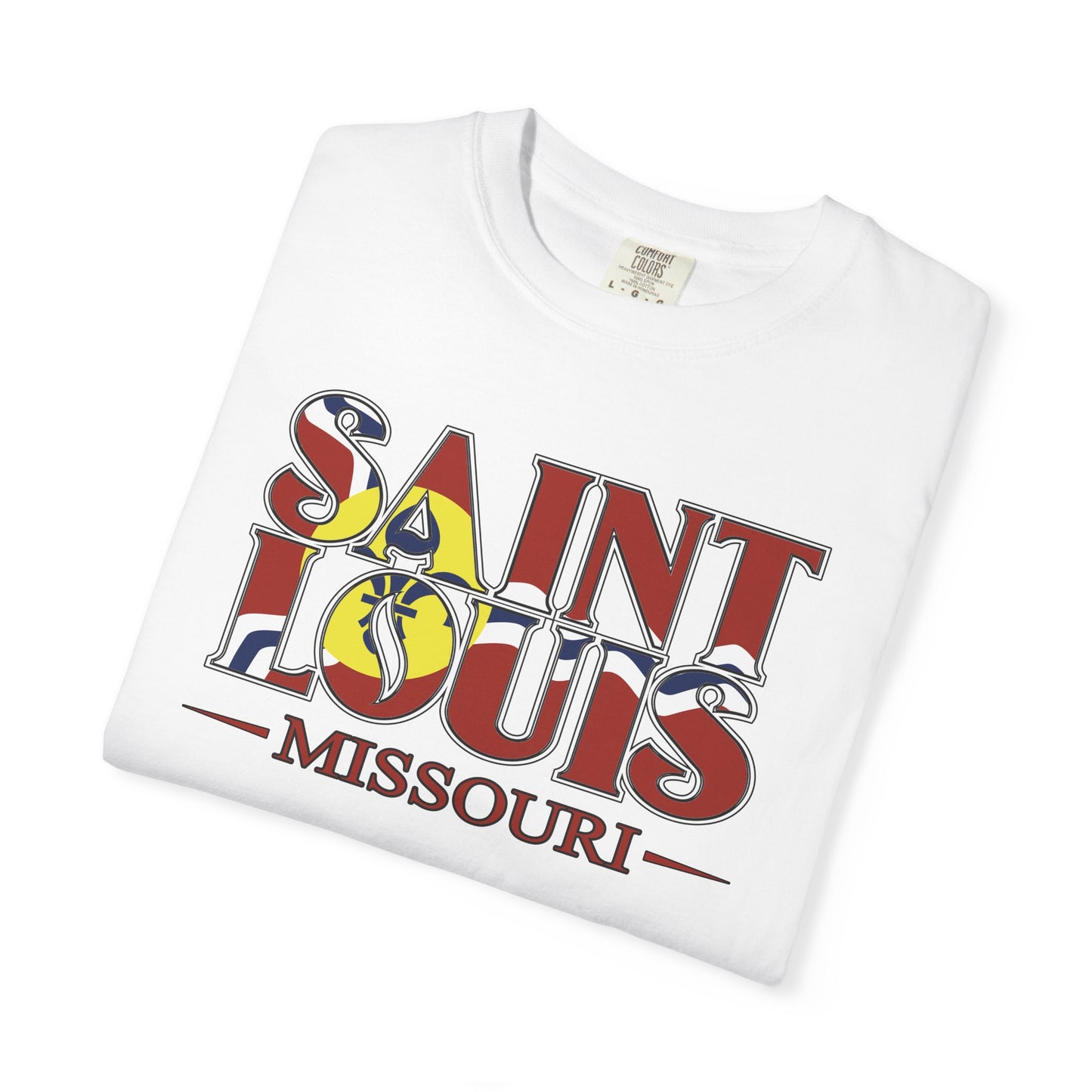 Saint Louis Missouri T-Shirt — Vintage St. Louis Flag Graphic Tee