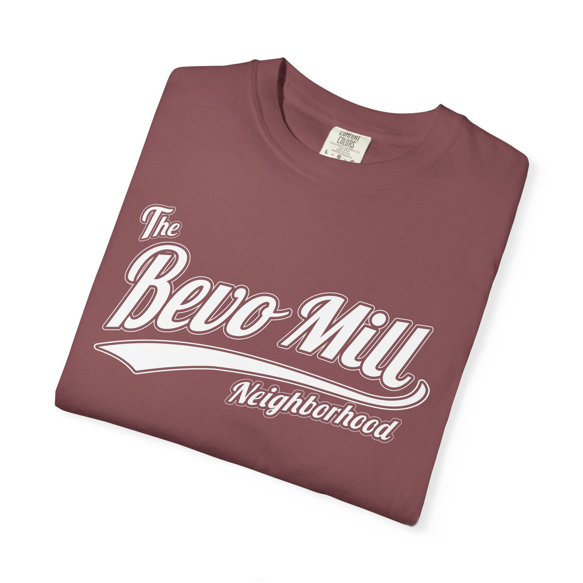 Bevo Mill Neighborhood T-Shirt — Vintage Script Local Pride Tee