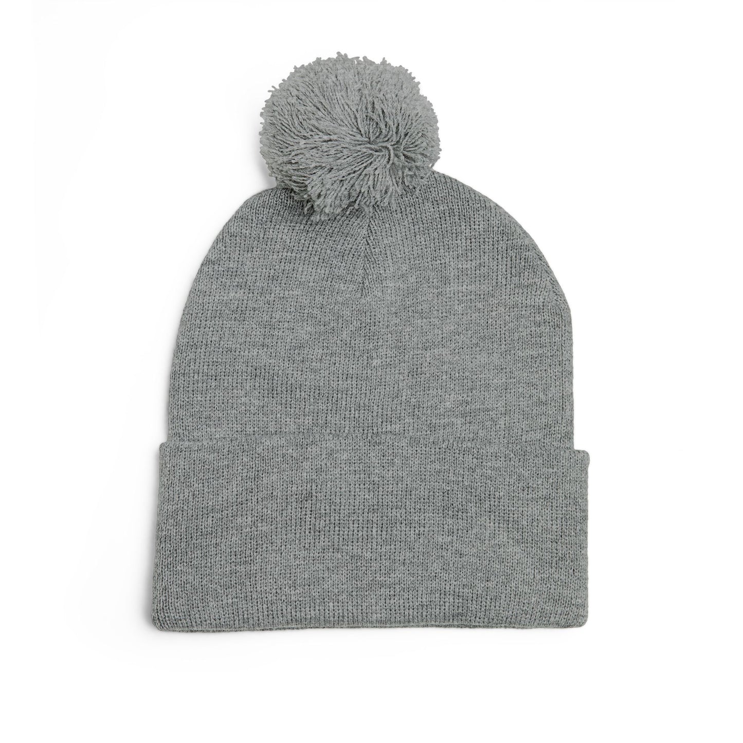 St. Louis Pom Pom Knit Cap — Embroidered Cuffed Beanie