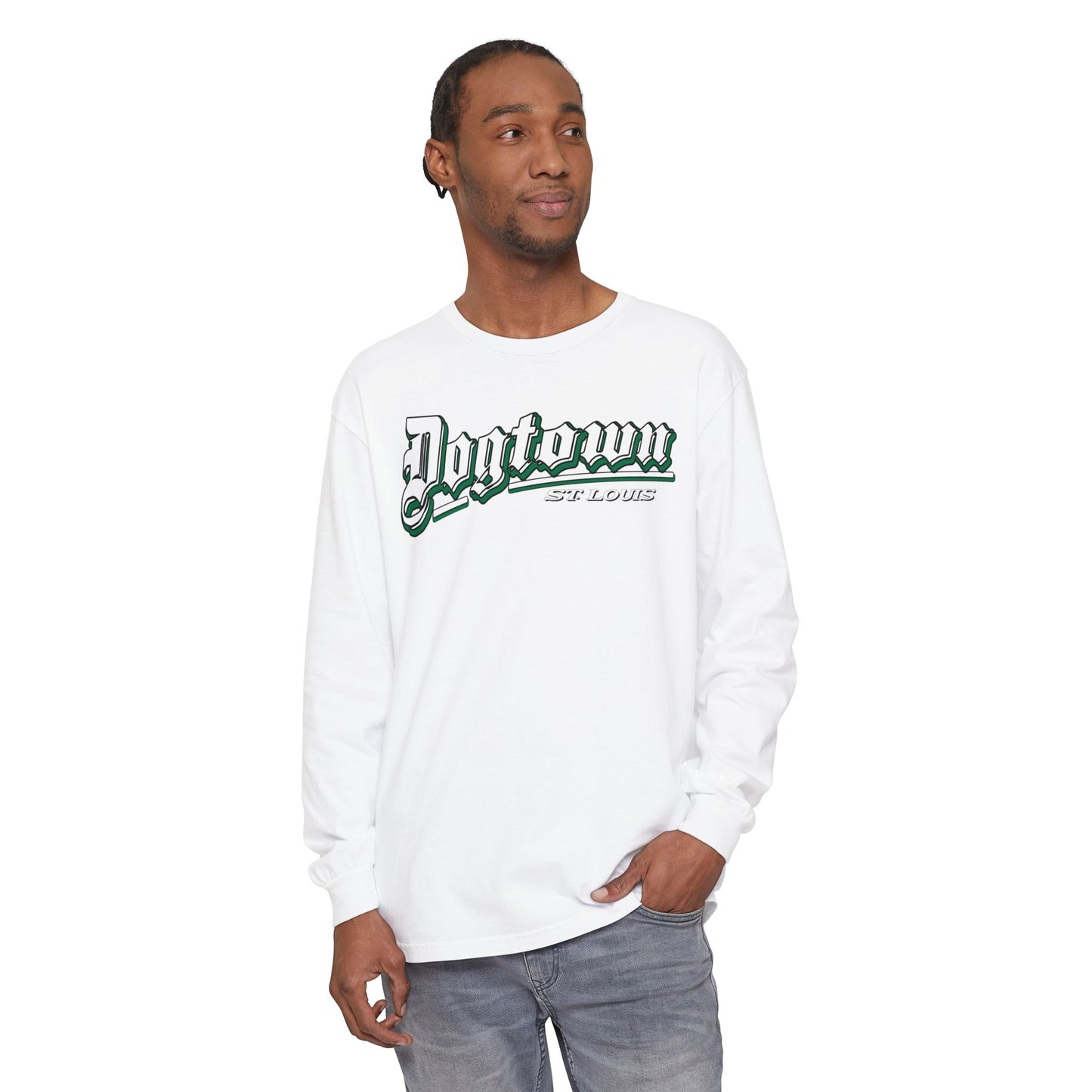 Dogtown Classic Unisex Garment-dyed Long Sleeve T-Shirt