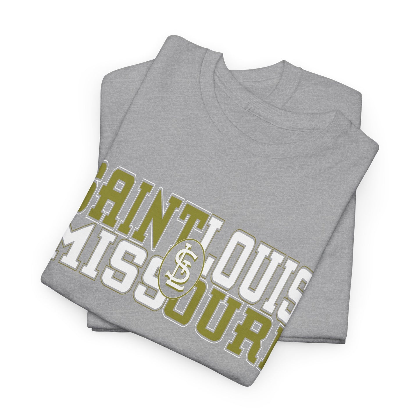 St Louis Missouri Gold & White Unisex Tee