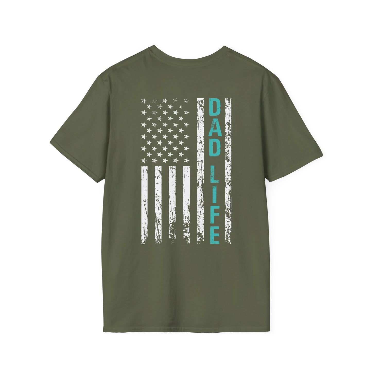 Dad Life Front and Back Graphic Tee