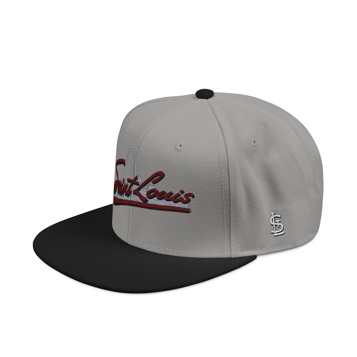Embroidered Snapback-Full Front Saint Louis Logo Printify