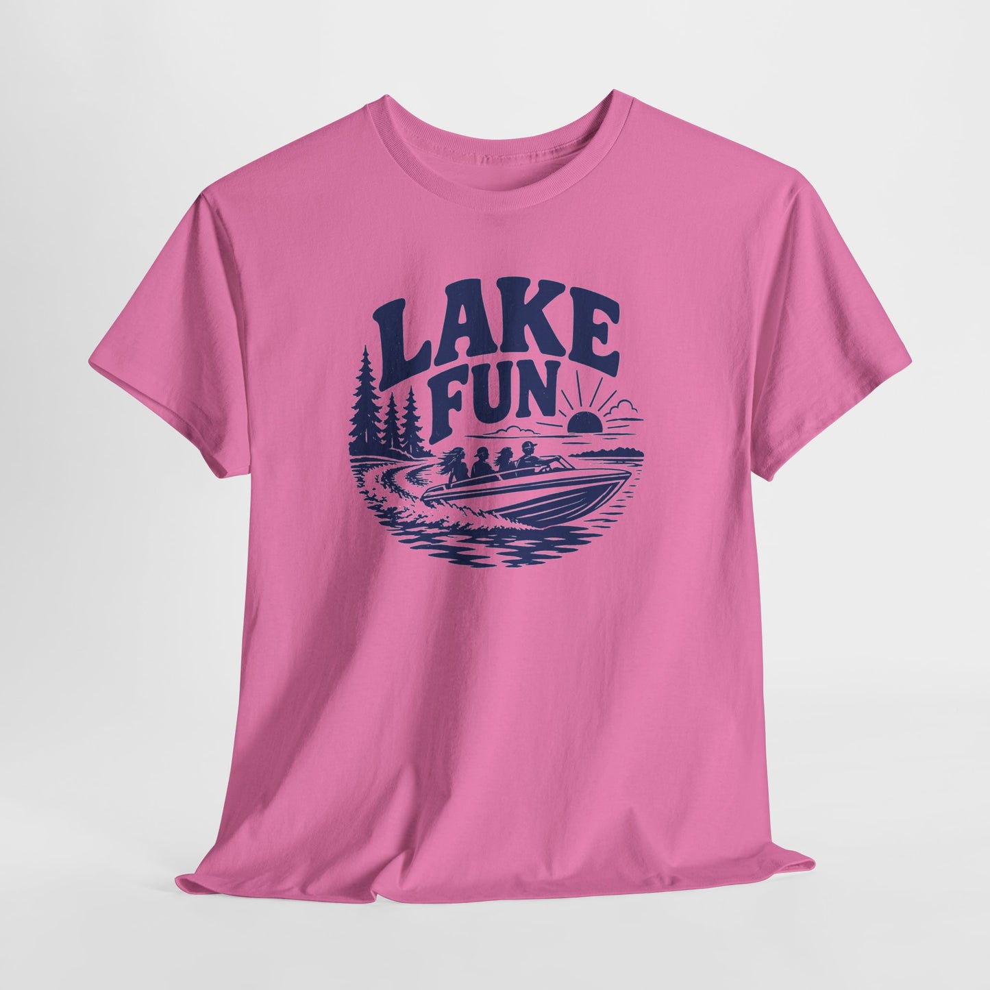 Lake Fun Boat T-Shirt — Vintage Lakeside Summer Tee