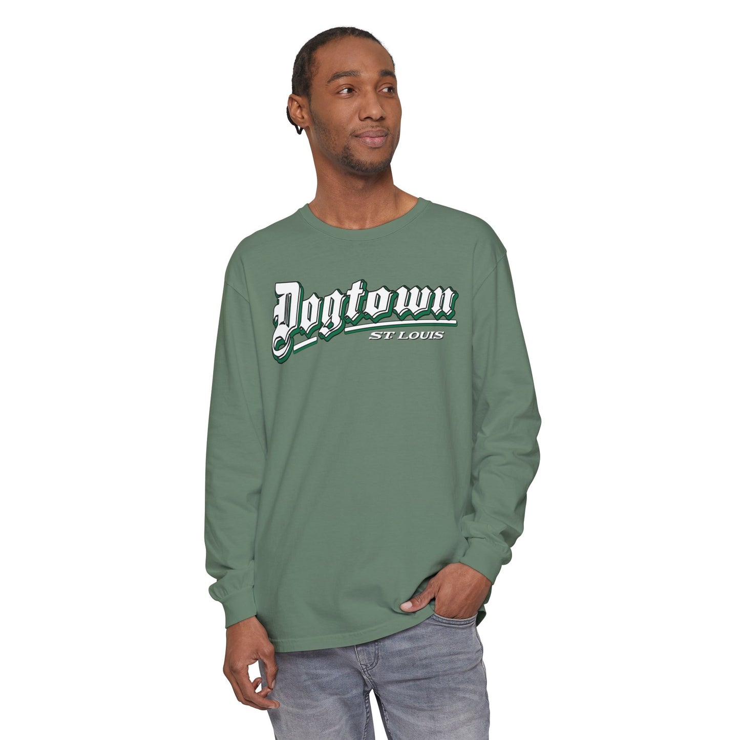 Dogtown Classic Unisex Garment-dyed Long Sleeve T-Shirt