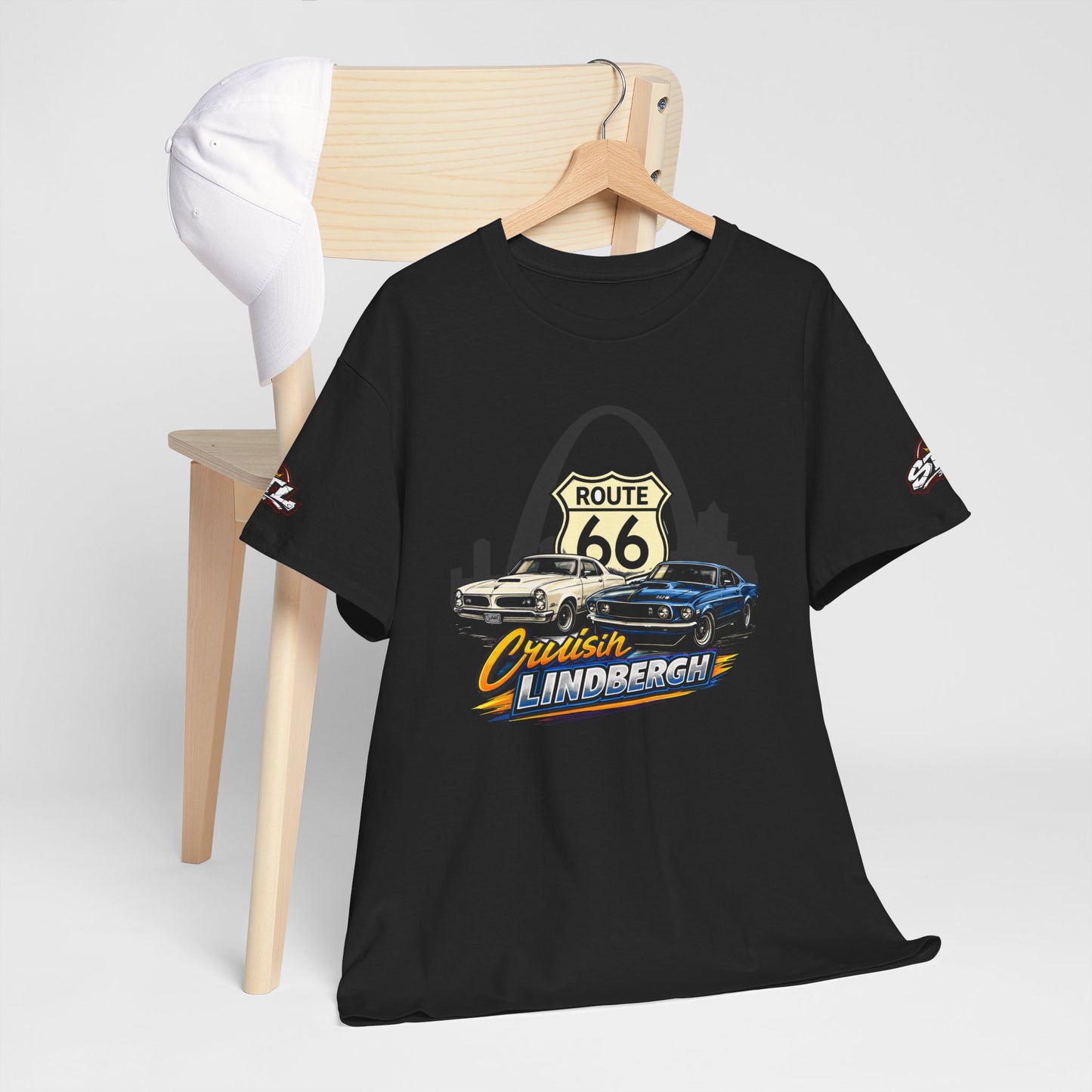 Route 66 Cruisin' Lindbergh Tee - Special Edition Black ⚠️ Contains AI-generated models