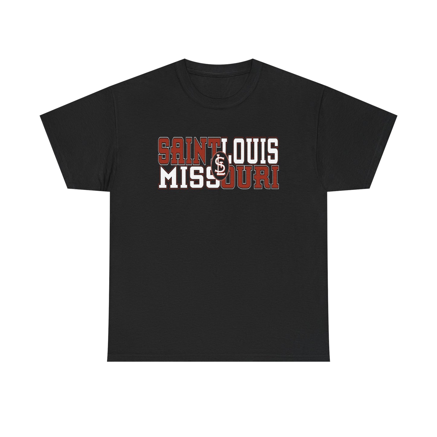St Louis Missouri Unisex Tee in Red & White