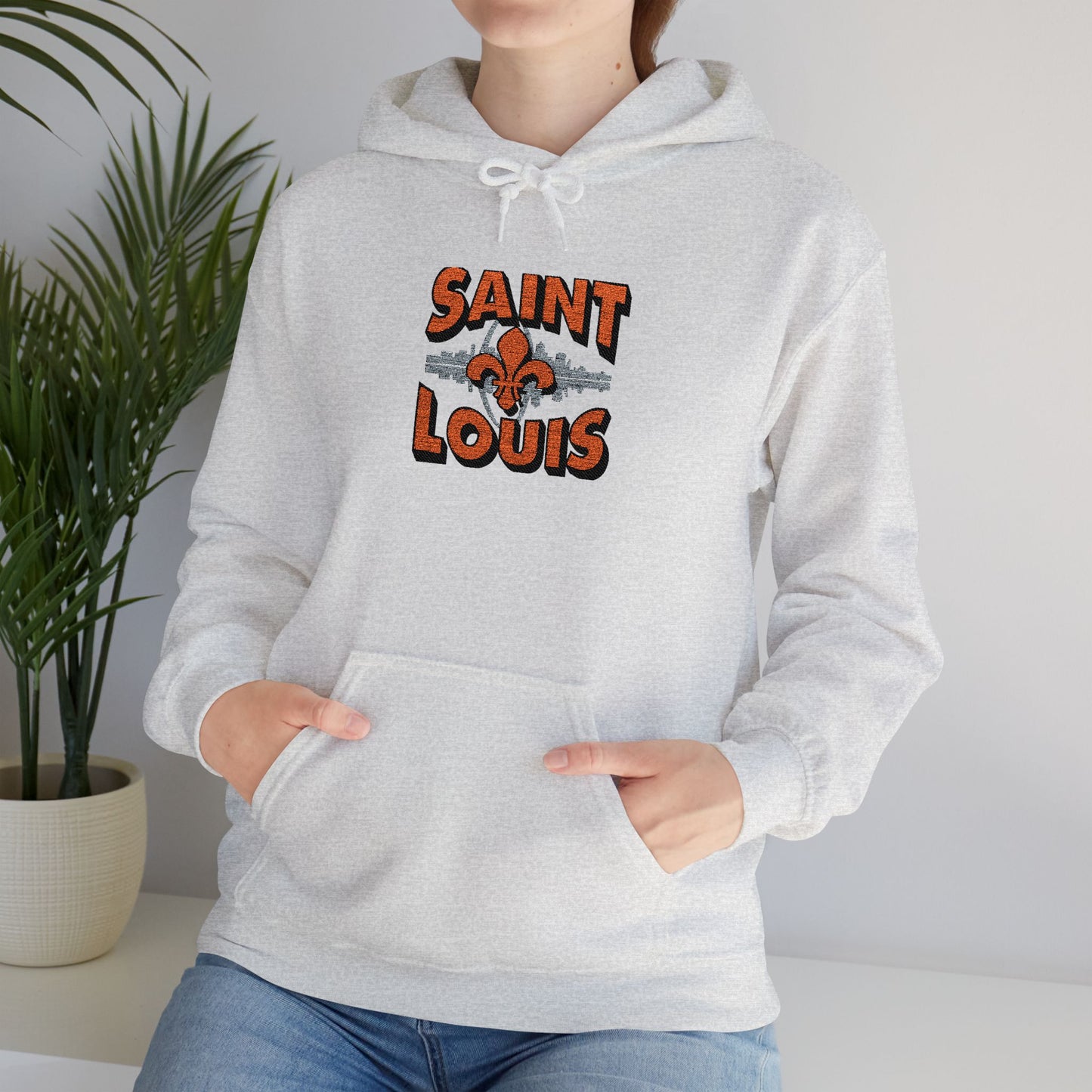 Saint Louis City Skyline Embroidered Hoodie